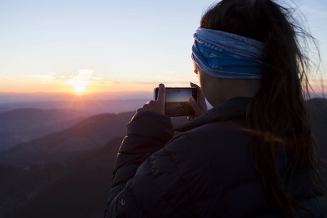 Anais Takes Picture Sunset Dent De Editorial Stock Photo - Stock Image ...