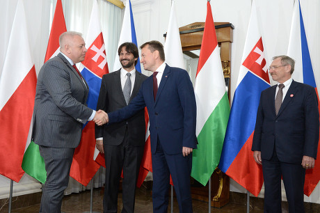 Visegrad Group Interior Ministers meeting in Warsaw, Poland - 12 Jun 2017