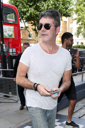 Simon Cowell and Laura Silverman out and about, London, UK - 19 Jun 2017