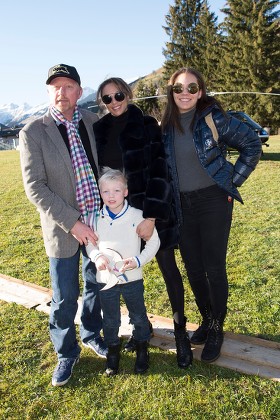 Boris Becker + Frau Sharlely Lilly Kerssenberg +  Sohn Amadeus Benedict Edley Luis  +  KindermÅ dchen Alaja