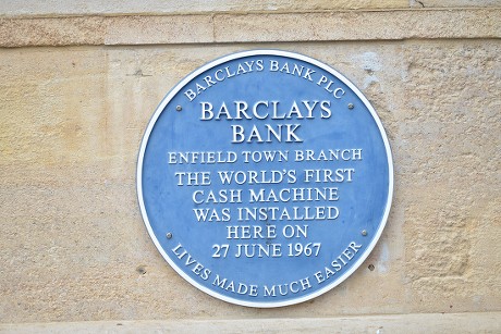 __COUNT__ World's first ATM installed 50 years ago, Enfield, London, UK ...