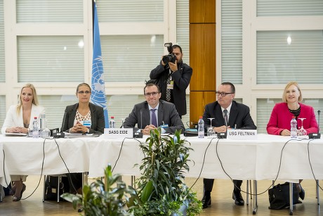 UN conference on Cyprus, Crans-Montana, Switzerland - 28 Jun 2017