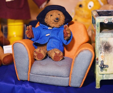 Paddington Bear From The 1970's Tv Series. Collection Of Teddy Bears From Broadcaster And Former Mp Giles Brandreth Gifted To Newby Hall Ripon North Yorkshire In A New Permanent Exhibition. Pic Bruce Adams / Copy Brooke -24/5/16.