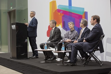 Sadiq Khan Mayor Of Lodon Nicholas Serota Director Tate Frances Morris Director Tate Modern Lord Brown Chair Tate And Ed Vaizey Minister Of State Dept Culture - Opening Of The New Tate Modern The Switch House.