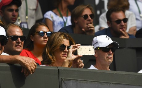 Roger Federers Wife Mirka Takes Picture Editorial Stock Photo - Stock