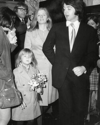 Paul Mccartney Linda Mccartney Wedding Day Editorial Stock Photo ...