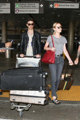 Brie Larson and Alex Greenwald at LAX International Airport, Los Angeles, USA - 07 Jul 2017