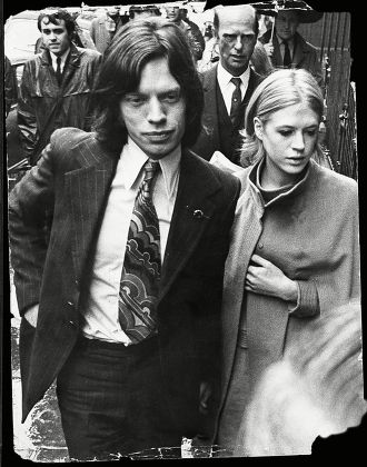 Rolling Stones Mick Jagger His Girlfriend Editorial Stock Photo - Stock