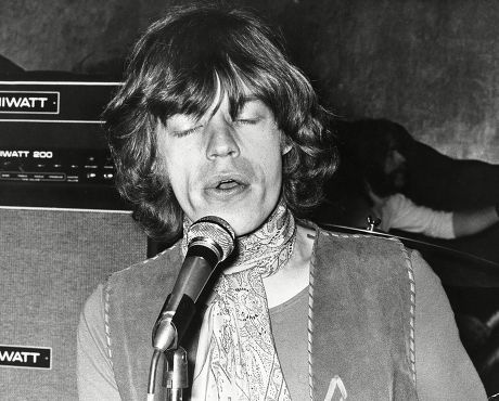 Mick Jagger During Rehearsal Editorial Stock Photo - Stock Image 