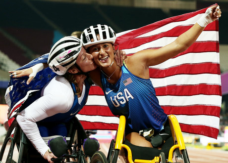 Tatyana Hannah Mcfadden Celebrate Winning Gold Editorial Stock Photo ...