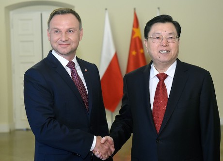 China's Zhang Dejiang visits, Warszawa, Poland - 16 Jul 2017