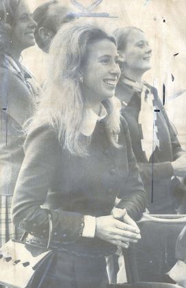 Princess Anne (now Princess Royal). 1972. Picture Shows Princess Anne Watching British Equestrian Richard Meade Who Finished First On The Second Day Of The Three-day Olympic Equestrian Competition. He Rode The Cross-country Course Today Without Losin