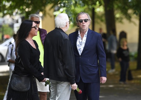 Funeral of Michael Nyqvist, Stockholm, Sweden - 21 Jul 2017