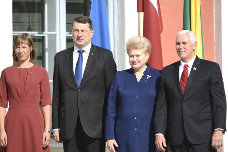 US Vice President Mike Pence visits Estonia - 31 Jul 2017