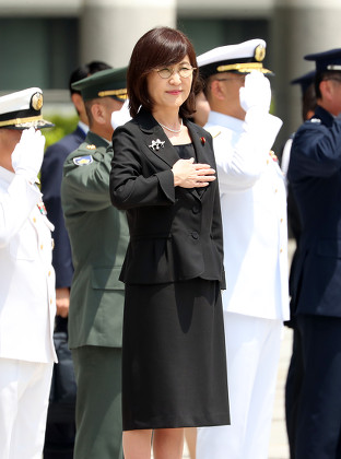 Tomomi Inada leaves the Defense Ministry, Tokyo, Japan - 31 Jul 2017