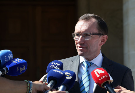 United Nations Special Adviser Espen Barth Eide meeting with Cyprus President, Nicosia - 03 Aug 2017