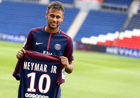 Neymar Jr During Official Psg Presentation Editorial Stock Photo ...