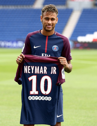 Neymar Jr During Official Psg Presentation Editorial Stock Photo ...