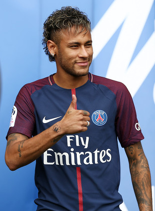 Neymar Jr During Official Psg Presentation Editorial Stock Photo ...