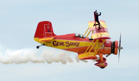 Airplane Performs During Airshow Eaa Airventure Editorial Stock Photo ...