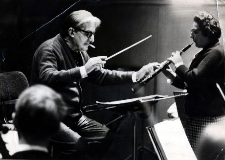 Sir John Barbirolli 18991970 Conductor Halle Editorial Stock Photo ...