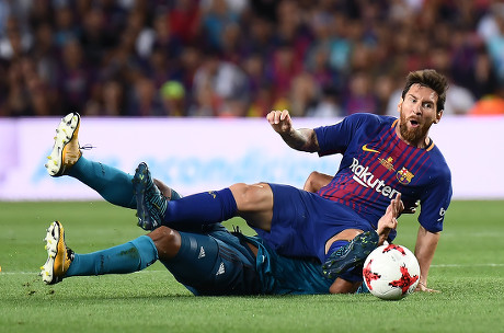 Lionel Messi Fc Barcelona On Floor Editorial Stock Photo - Stock Image 