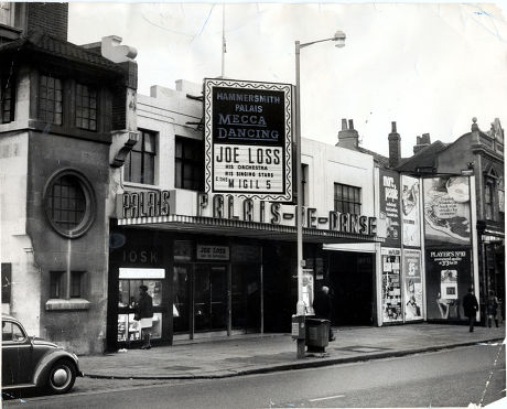 The Hammersmith Palais London. Picture Shows Exterior View Of The Club In 1968 Advertising An Appearance By Joe Loss.