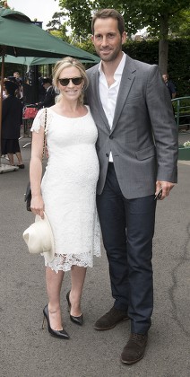 Sir Ben Ainslie And His Wife Georgie Arrive At Wimbledon...... Picture Murray Sanders Daily Mail Wimbledon 2016 Tennis Championships Wimbledon London Picture Murray Sanders Daily Mail/solo Syndication Day Thirteen : Men's Singles Final- Andy Murray
