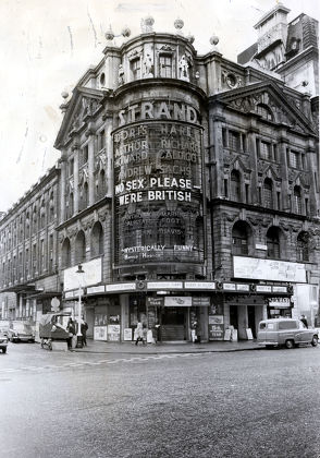 The Strand Tehatre London Pictured In 1975 When It Was Showing No Sex Please We''re British Starring Doris Hare Arthur Howard Richard Caldicot And Andrew Sachs.