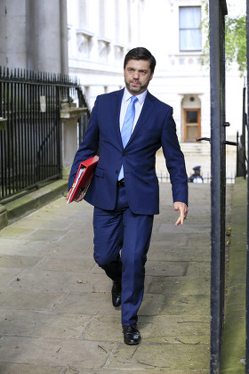 Stephen Crabb Attending The Last Cabinet Meeting In Downing Street Before The Change Over Of Prime Minister.