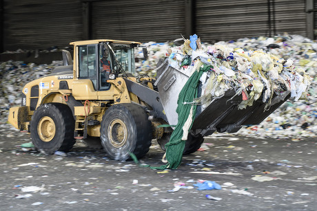 Excavator Transports Plastics Waste Alba Group Editorial Stock Photo ...