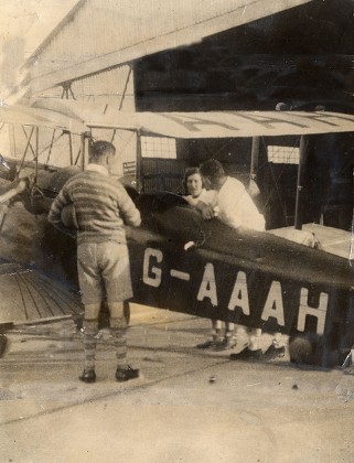 Amy Johnson Her Plane Karachi En Editorial Stock Photo - Stock Image ...