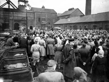 Creswell Colliery Mining Disaster Derbyshire 80: redaktionelle stock ...