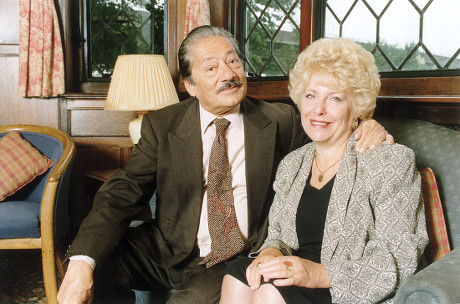 Asian Actor Saeed Jaffrey Who Has Been Sacked From The Granada Television Soap Opera Coronation Street. Pictured With His Wife And Agent Jennifer. Saeed Jaffrey Died 15th Of November 2015.