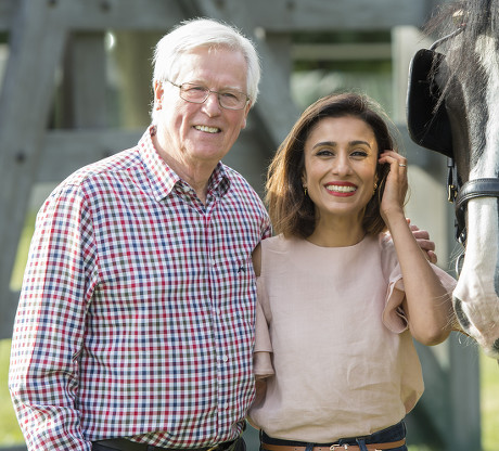 The Countryfile Tv Presenters At The Countryfile Live Event At Blenheim Palace In Oxfordshire John Craven And Anita Rani. Picture David Parker 04/08/2016 Writer David Leafe.