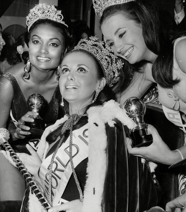 Madeleine Hartog-bel (centre) From Peru Who Is The New Miss World With Miss Guyana Shakira Baksh (left) And Miss Argentina Maria Sabaliauskas (right). Box 711 725101631 A.jpg.