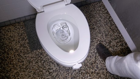 Trump Dump Motionactivated Toilet Bowl Light Editorial Stock Photo