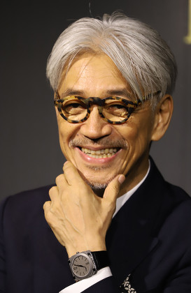 Japanese Composer Ryuichi Sakamoto Speaks He Editorial Stock Photo ...