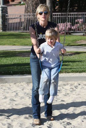 Sharon Stone Her Son Laird Vonne Editorial Stock Photo - Stock Image