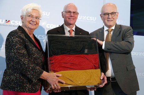 President of the German Parliament receives farewell gift, Berlin, Germany - 04 Sep 2017