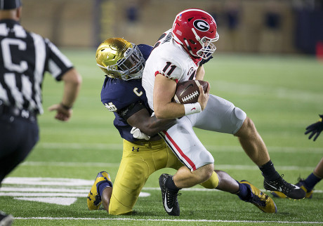 Notre Dame Tight End Aliz Mack Editorial Stock Photo - Stock Image 