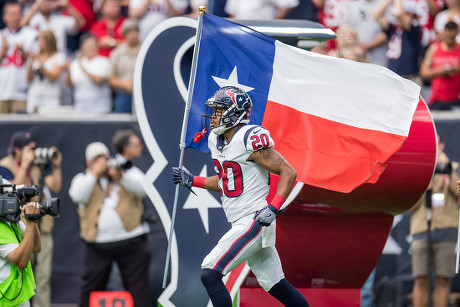 September 10, 2017: Jacksonville Jaguars free safety Tashaun Gipson (39)  enters the field prior to an NFL football game between the Houston Texans  and the Jacksonville Jaguars at NRG Stadium in Houston