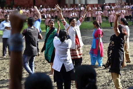 Women Teachers Support Staff Renuka Swaroop Editorial Stock Photo