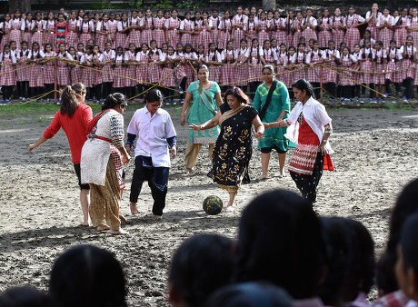 Women Teachers Support Staff Renuka Swaroop Editorial Stock Photo