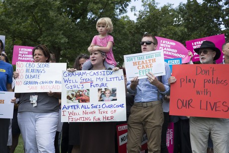 Healthcare rally calling on the Senate to defeat the Graham-Cassidy bill to replace the Affordable Care Act, Washington, USA - 19 Sep 2017