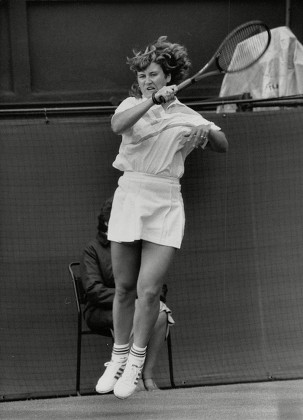 Tennis Player Amanda Brown In Action At Wimbledon Tennis Championships. Box 731 320021736 A.jpg.