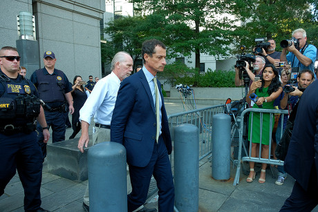 Anthony Weiner sexting sentencing hearing, New York, USA - 25 Sep 2017