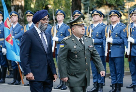 Canadian  defense minister Harjit Singh Sajjan visit Ukraine., Kiev - 26 Sep 2017