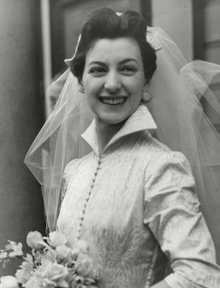 Actress Jean Burgess On Her Wedding Editorial Stock Photo - Stock Image ...