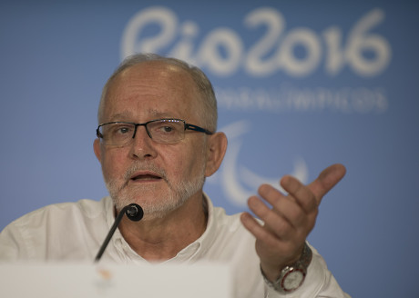 Sir Philip Craven Mbe President Of The International Paralympic Committee Speaks At A Press Conference In Rio In Advance Of The Opening Ceremony. See Martha Kelner/david Williams Story. Rio Paralympics From Jamie Wiseman 7.9.16.